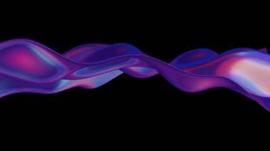 Tasarım için 3 boyutlu holografik bir arkaplan, fütüristik, görsel olarak çekici bir estetik içeriyor