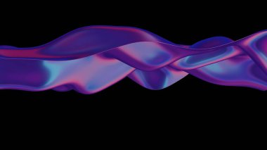 Tasarım için 3 boyutlu holografik bir arkaplan, fütüristik, görsel olarak çekici bir estetik içeriyor