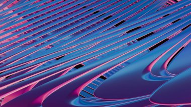 Holografik renklerin muhteşem 3 boyutlu arka planı büyüleyici ve geleceksel bir görsel sunuyor..