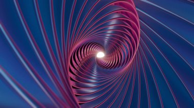 Parlak, dinamik yıldız patlaması halkalarıyla güzel, soyut, kıvrımlı arka plan tasarım için 3 boyutlu..