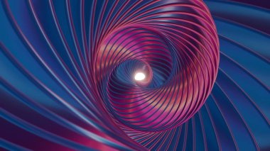 Parlak, dinamik yıldız patlaması halkalarıyla güzel, soyut, kıvrımlı arka plan tasarım için 3 boyutlu..