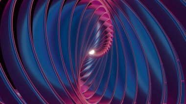 Parlak, dinamik yıldız patlaması halkalarıyla güzel, soyut, kıvrımlı arka plan tasarım için 3 boyutlu..