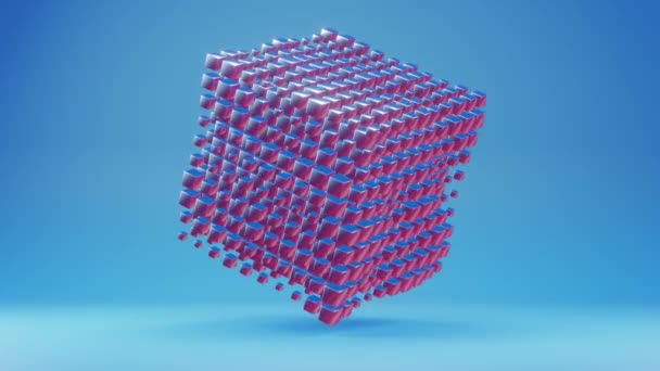 对量子涨落的一种解释 描述为一个动态的 不断变化的3D地形 — 图库视频影像