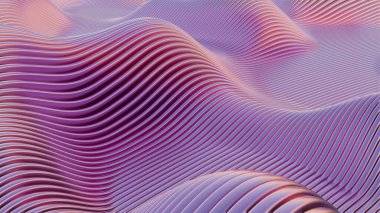 Etkili dinamik dalgalar, görsel olarak ritmik ve uyumlu bir kompozisyon oluşturur.