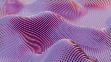 Etkili dinamik dalgalar, görsel olarak ritmik ve uyumlu bir kompozisyon oluşturur.