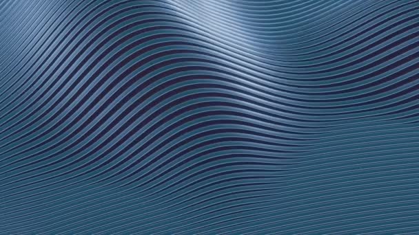 Wellen Dynamischer Wellenformen Mit Effekten Schaffen Eine Visuell Rhythmische Und — Stockvideo