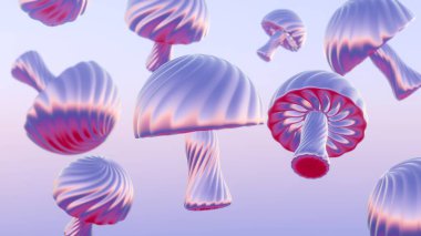 3D holografik görüntü, renkli plakalar, dinamik ve canlı bir görsel yaratıyor