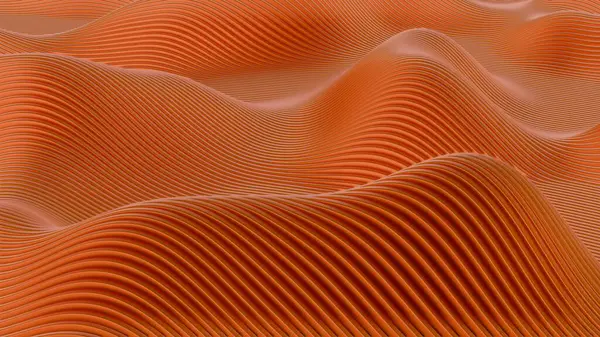 Bu 3 boyutlu resim, geçmişe dönük dalgaların minimalist bir tasarımını içeriyor, parlak ve nostaljik bir estetik sunuyor..