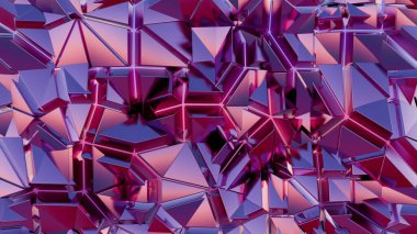 Bu 3 boyutlu minimalist tasarım, minimalist elementlere sahip parlak ve fütürist bir estetik sunan holografik bir arkaplan içerir..