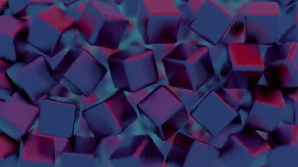 Мінімалістична Інтерпретація Взаємопов Язаних Блоків Символізують Блокчейн — стокове відео
