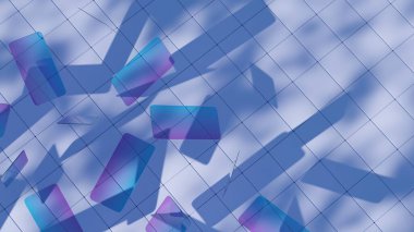 Eşit uzunlukta ve dik açılara sahip dört düz kenarı olan dikdörtgen bir şekil, bir yapı ve verimlilik hissi verir..