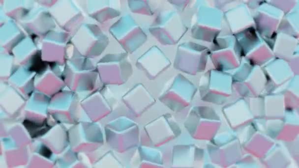 Bir Nanomateryalin Kristal Yapısı Kontrollü Işık Altında Renklerin Kaleydoskopuna Benzer — Stok video