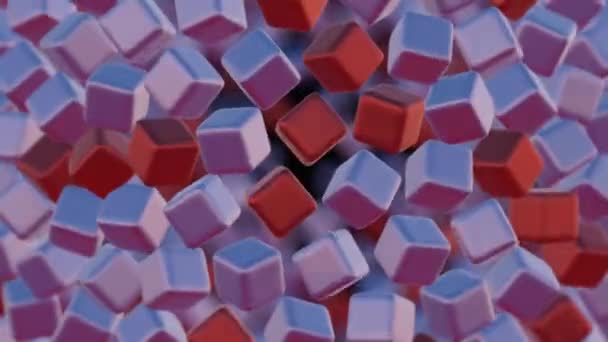 Kristallijne Structuur Van Een Nanomateriaal Die Lijkt Een Caleidoscoop Van — Stockvideo