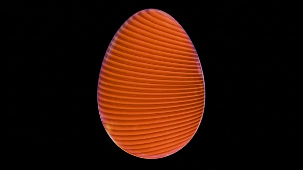 3D简约主义复活节彩蛋设计带有复古波美学 将经典假日元素与现代扭曲相结合 — 图库视频影像