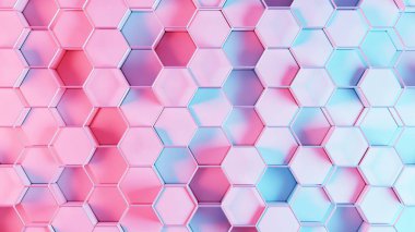 Canlı ve dinamik geometrik şekiller neon renklerle aydınlatılarak modern ve stil sahibi bir estetik için canlı ve enerjik bir duvar kağıdı oluşturulur..