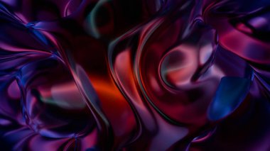 Yaratıcı projeler için tasarlanmış, fütüristik ve görsel olarak ilgi çekici, büyüleyici tasarımlar için ideal, döngülenmiş bir video içeren üç boyutlu bir holografik arka plan..