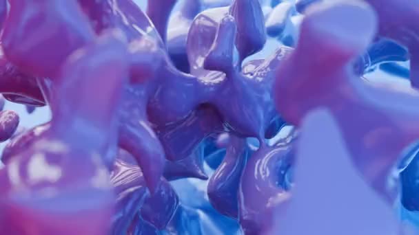 Blue Reverie Formas Caprichosas Flotando Los Cielos Cerúreos — Vídeos de Stock