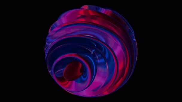 Neon Vortex Une Étreinte Spirale Dans Arène Cosmique — Video