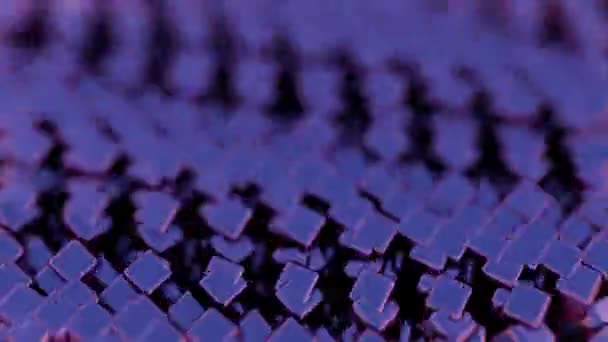 构造函数 紫色几何的研究 — 图库视频影像