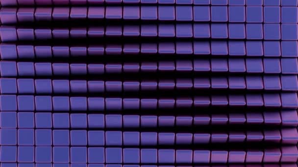 テクスチャされたスペース 紫色ジオメトリの研究 — ストック動画