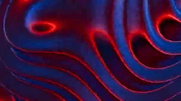Liquid Neon Fließende Lichtbänder Einem Tanz Der Brillanz — Stockvideo