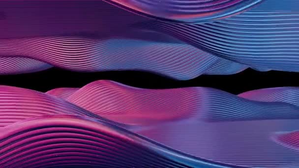 Vibrant Waves Symphony Striped Rhythms Dalam Bahasa Inggris — Stok Video