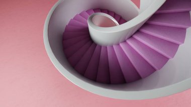 Pastel Girdap: Büyüleyici Sarmal Merdiven