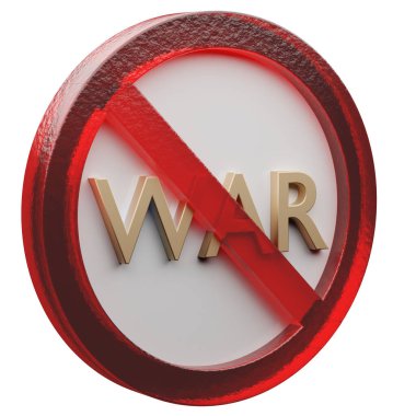 Güzel soyut illüstrasyon Savaş Yasağı, yasaklama işareti, yasaklama, gri arka planda uyarı sembolü. 3D tasvir. Tasarım için arkaplan deseni...