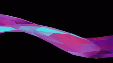 Interstellar Crystal Flow: A Digital Odyssey in Geometric Luminescence clipart