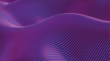 Violet Rhythms: Bir Çizgi ve Işık Senfonisi