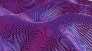 Violet Rhythms: Bir Çizgi ve Işık Senfonisi