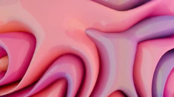 Candy Swirls Delicate Twirl Pastel Waves — Stock Video