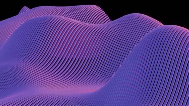 紫罗兰节奏 线条与光芒的交响曲 — 图库视频影像