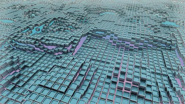 stock image Cybernetic Labyrinth: A Matrix of Computational Precision
