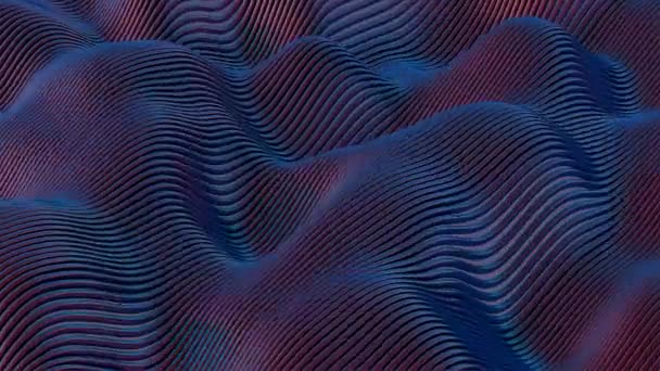Amethyst Waves Majestic Sea Striped Elegance — Stock Video