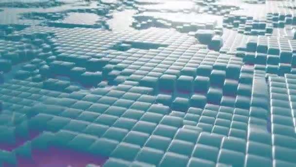 Kybernetisches Labyrinth Eine Matrix Rechnerischer Präzision — Stockvideo