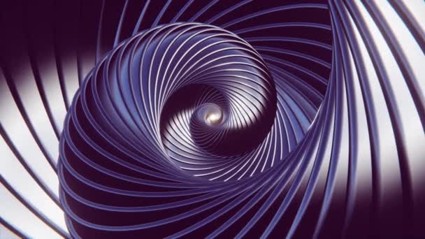 漩涡的核心 无限大的螺旋体进入灿烂的深渊 — 图库视频影像