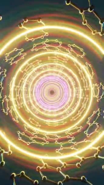 Terowongan Kuantum Sebuah Perjalanan Melalui Simetri Molekuler — Stok Video