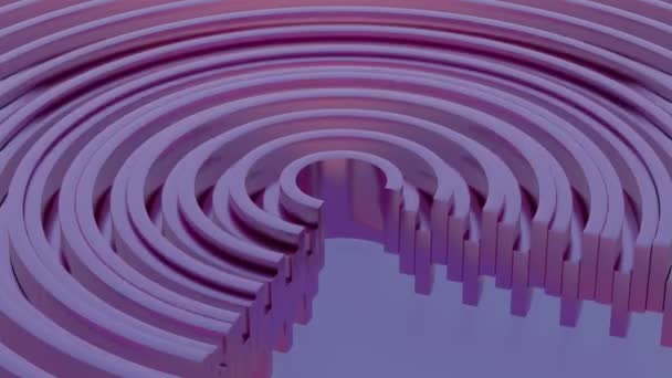 Oneindige Kosmos Een Spiraalvormige Reis Door Lavendellagen — Stockvideo