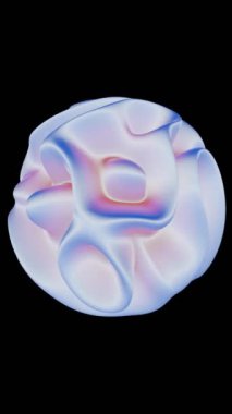 Yaratıcı projeler için tasarlanmış, fütüristik ve görsel olarak ilgi çekici, büyüleyici tasarımlar için ideal, döngülenmiş bir video içeren üç boyutlu bir holografik arka plan..