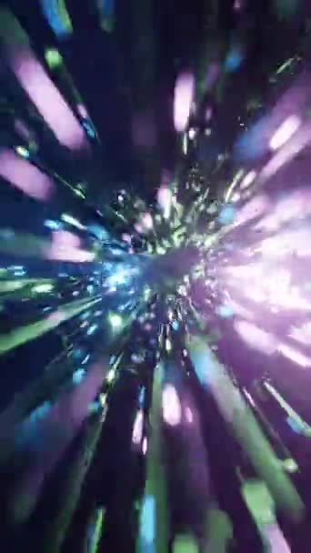 Emerald Burst Eine Reise Mit Hoher Geschwindigkeit Durch Ein Prisma — Stockvideo