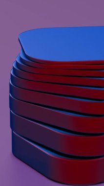 Geometrik hassasiyete odaklanmış, siyah dairesel cepleri olan minimalist yeşil bir masa tasviri.