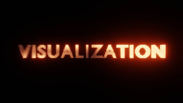 Реферат Glowing Text VISUALIZATION: Fiery Digital Typography
