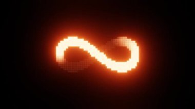 Neon Infinity: Kırmızı Soyut Döngü