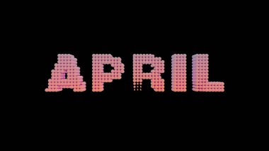 Nisan - 3D Pastel Gradyanı İzole Edildi