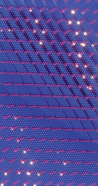 Nokta Desenli 3D Mavi ve Kırmızı Küpler - Geleceğin Geometrik Tasarımı