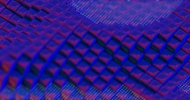 Nokta Desenli Mavi Küplerin 3B Özeti - Geleceğin Geometrik Tasarımı