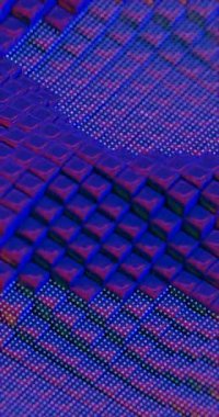 Nokta Desenli Mavi Küplerin 3B Özeti - Geleceğin Geometrik Tasarımı