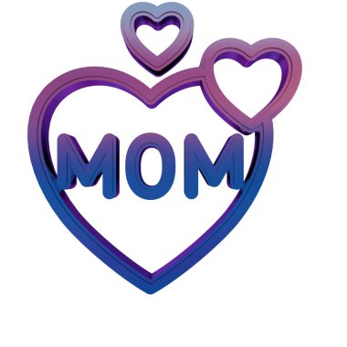 3D Neon Retro Simgesi - içinde kelime ve kalp olan alışveriş paketi