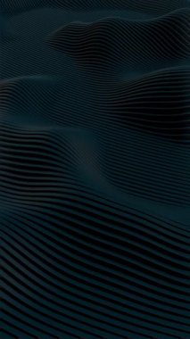 Koyu Derece Renklere sahip 3 Boyutlu Dalgalı Desen